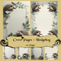 Hedgehog Notizseiten | Digital Download | 100 Seiten | Liniert | A4