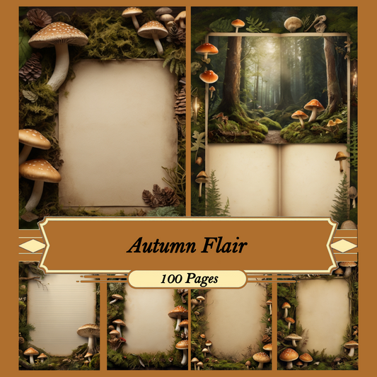 Autumn Flair | Digital Download | 100 Bilder | Scrapbook | A4
