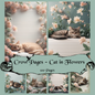 Cat in Flowers Notizseiten | Digital Download | 100 Seiten | Liniert | A4