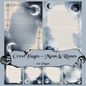 Moon & Runes Notizseiten | Digital Download | 100 Seiten | Liniert | A4