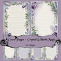 Crystal & Herb Notizseiten | Digital Download | 100 Seiten | Liniert | A4