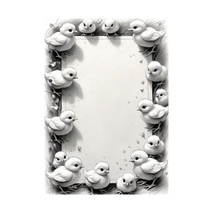 DIN A5 Ringbucheinlagen 6-fach Lochung mit Motiv | Happy Easter 1