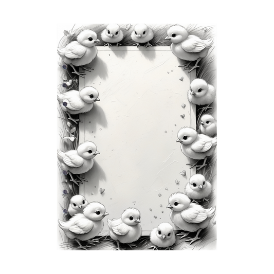 DIN A5 Ringbucheinlagen 6-fach Lochung mit Motiv | Happy Easter 1