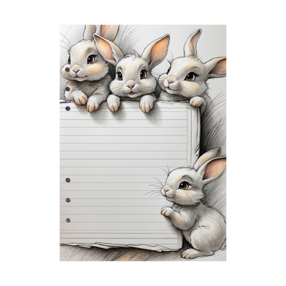 DIN A5 Ringbucheinlagen 6-fach Lochung mit Motiv | Happy Easter 20