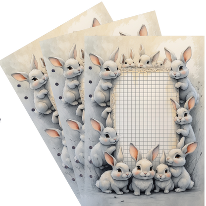 DIN A5 Ringbucheinlagen 6-fach Lochung mit Motiv | Happy Easter 21