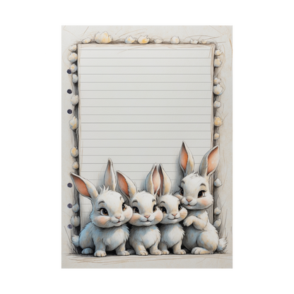 DIN A5 Ringbucheinlagen 6-fach Lochung mit Motiv | Happy Easter 23