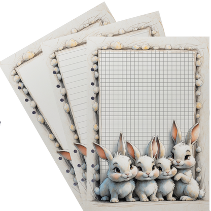 DIN A5 Ringbucheinlagen 6-fach Lochung mit Motiv | Happy Easter 23