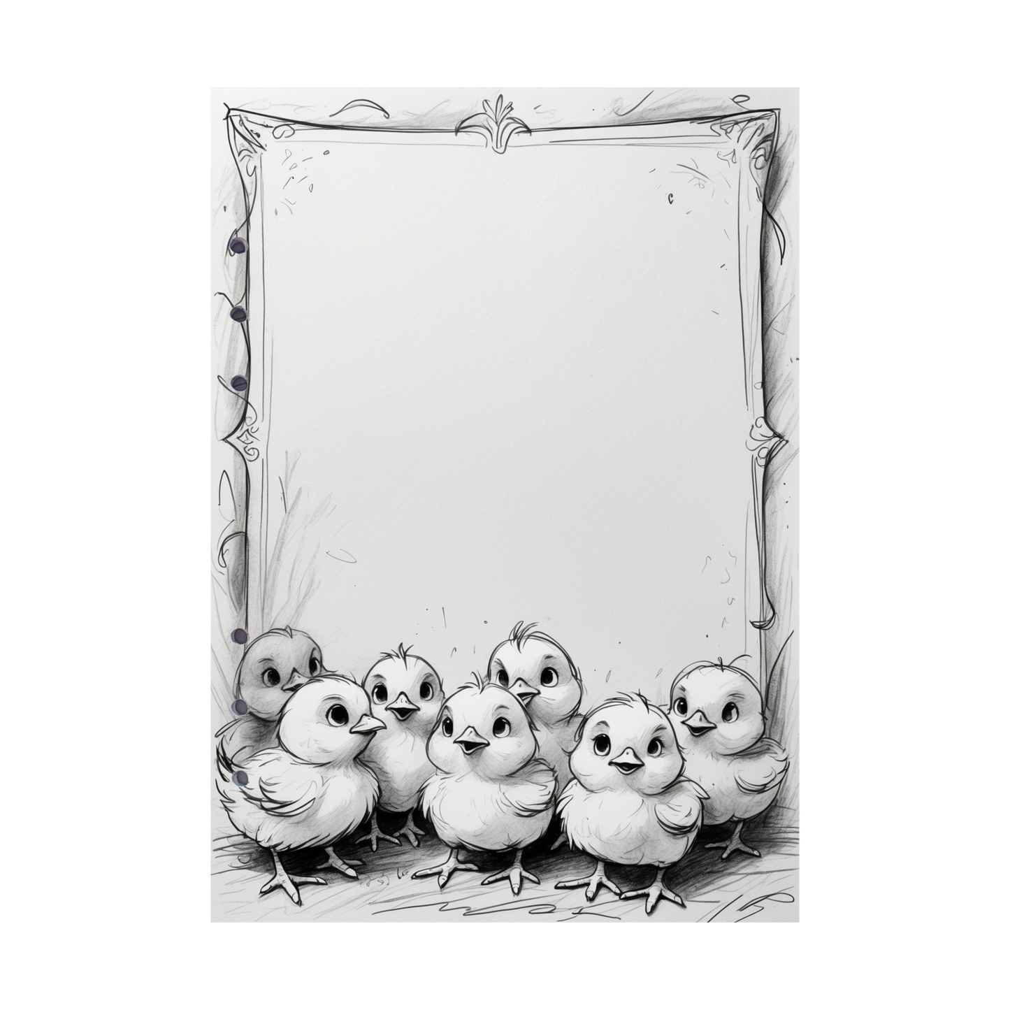 DIN A5 Ringbucheinlagen 6-fach Lochung mit Motiv | Happy Easter 24