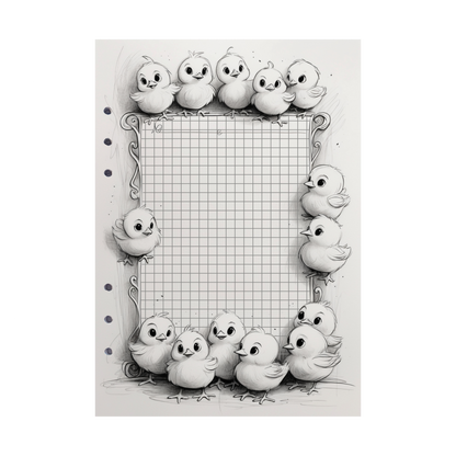 DIN A5 Ringbucheinlagen 6-fach Lochung mit Motiv | Happy Easter 25
