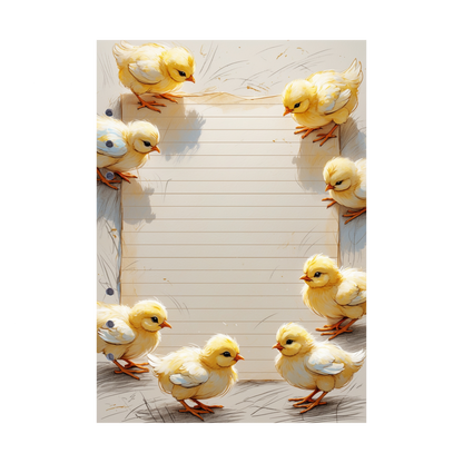 DIN A5 Ringbucheinlagen 6-fach Lochung mit Motiv | Happy Easter 28