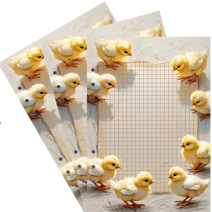 DIN A5 Ringbucheinlagen 6-fach Lochung mit Motiv | Happy Easter 28