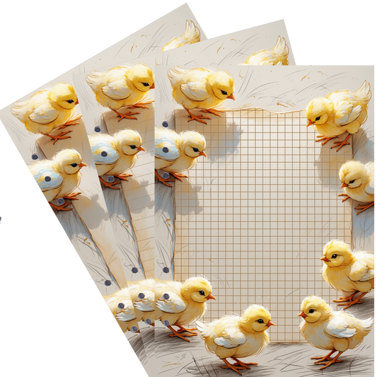 DIN A5 Ringbucheinlagen 6-fach Lochung mit Motiv | Happy Easter 28