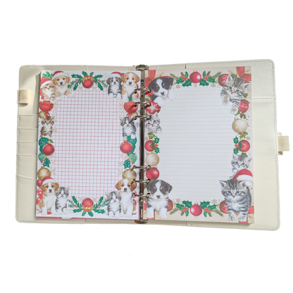 Fluffy Christmas - DIN A5 / DIN A6 Journaleinlagen