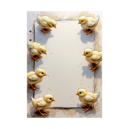 DIN A5 Ringbucheinlagen 6-fach Lochung mit Motiv | Happy Easter 30