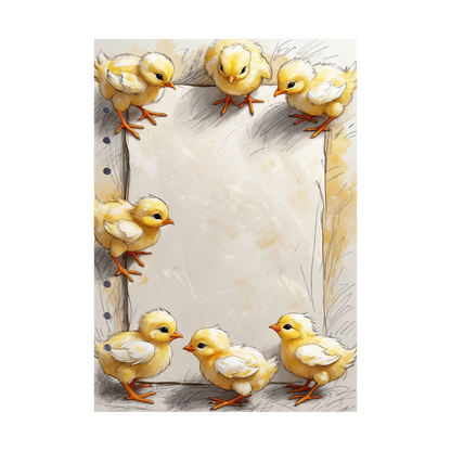DIN A5 Ringbucheinlagen 6-fach Lochung mit Motiv | Happy Easter 31