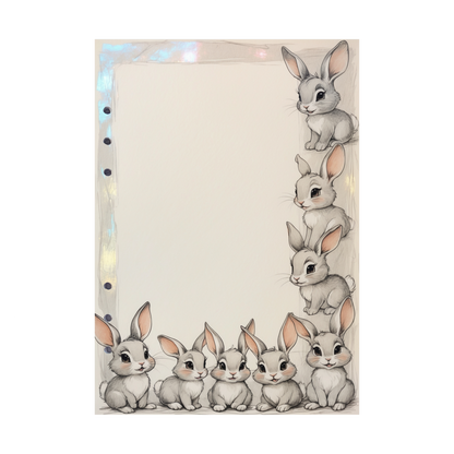 DIN A5 Ringbucheinlagen 6-fach Lochung mit Motiv | Happy Easter 32