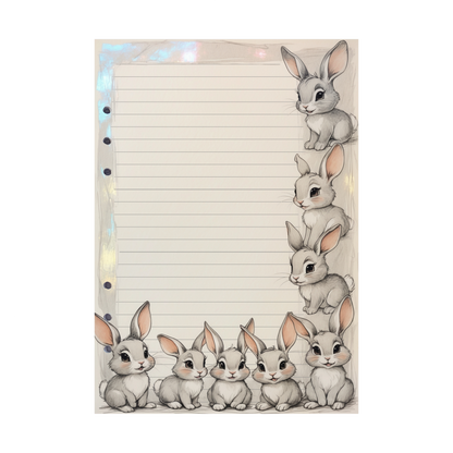 DIN A5 Ringbucheinlagen 6-fach Lochung mit Motiv | Happy Easter 32
