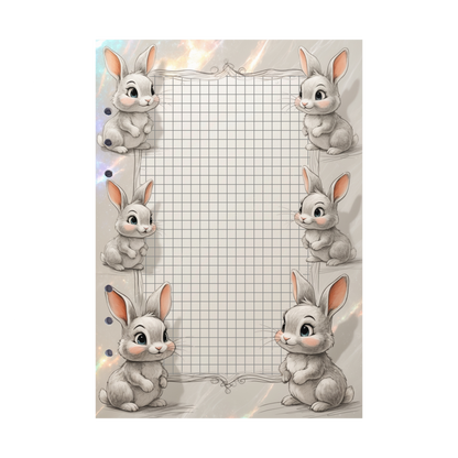 DIN A5 Ringbucheinlagen 6-fach Lochung mit Motiv | Happy Easter 33