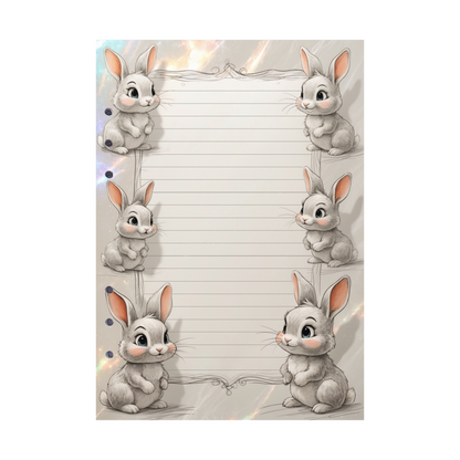 DIN A5 Ringbucheinlagen 6-fach Lochung mit Motiv | Happy Easter 33