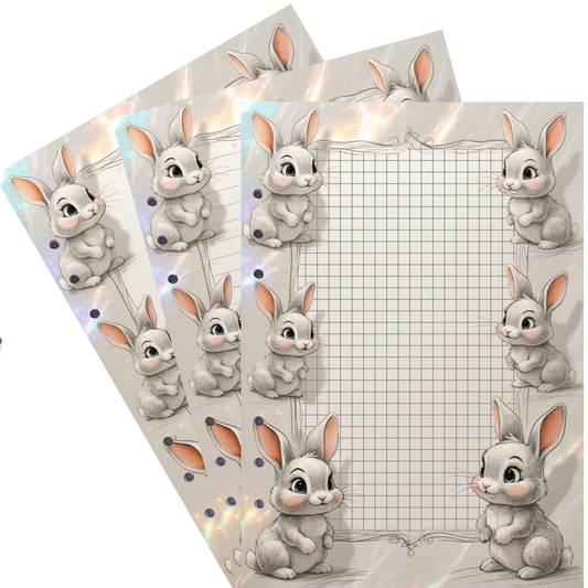 DIN A5 Ringbucheinlagen 6-fach Lochung mit Motiv | Happy Easter 33