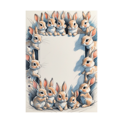 DIN A5 Ringbucheinlagen 6-fach Lochung mit Motiv | Happy Easter 34