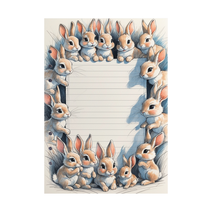 DIN A5 Ringbucheinlagen 6-fach Lochung mit Motiv | Happy Easter 34