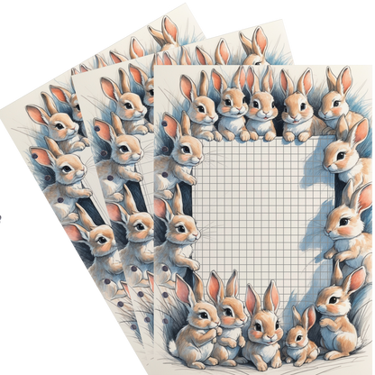DIN A5 Ringbucheinlagen 6-fach Lochung mit Motiv | Happy Easter 34