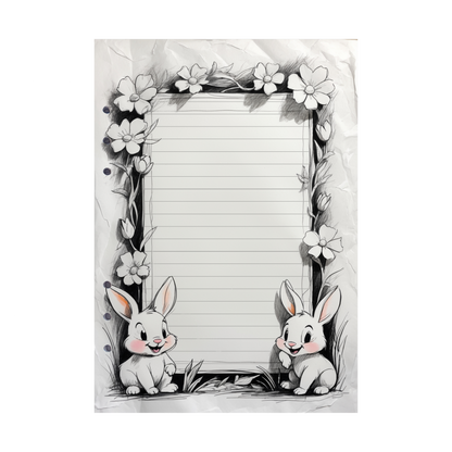DIN A5 Ringbucheinlagen 6-fach Lochung mit Motiv | Happy Easter 38