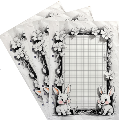 DIN A5 Ringbucheinlagen 6-fach Lochung mit Motiv | Happy Easter 38