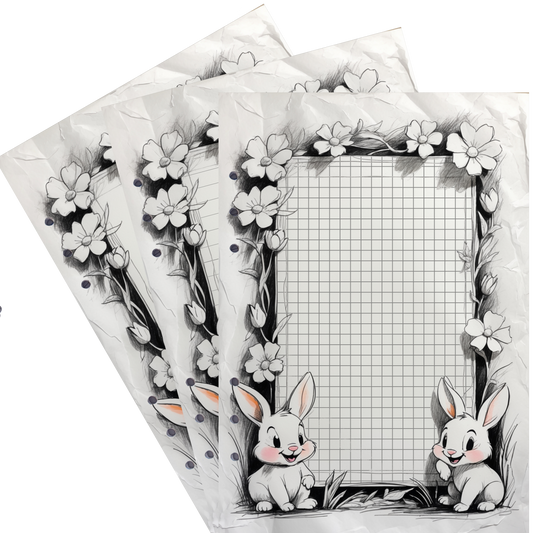 DIN A5 Ringbucheinlagen 6-fach Lochung mit Motiv | Happy Easter 38
