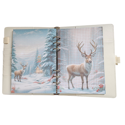 Snowy Reindeer Dreams - DIN A5 / DIN A6 Journaleinlagen