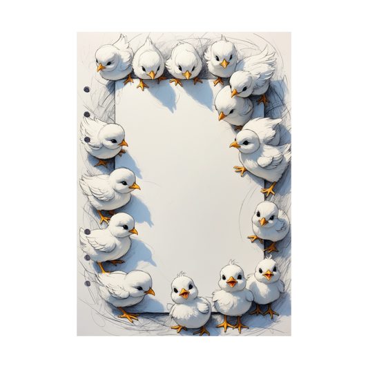 DIN A5 Ringbucheinlagen 6-fach Lochung mit Motiv | Happy Easter 4