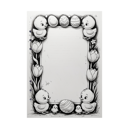 DIN A5 Ringbucheinlagen 6-fach Lochung mit Motiv | Happy Easter 42
