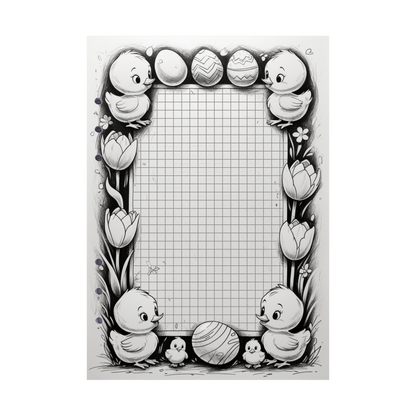 DIN A5 Ringbucheinlagen 6-fach Lochung mit Motiv | Happy Easter 42