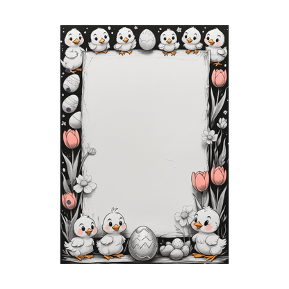 DIN A5 Ringbucheinlagen 6-fach Lochung mit Motiv | Happy Easter 43