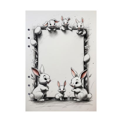DIN A5 Ringbucheinlagen 6-fach Lochung mit Motiv | Happy Easter 46