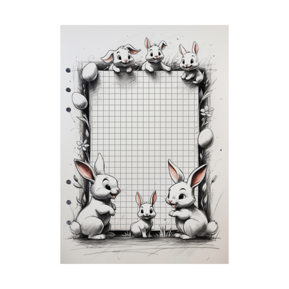 DIN A5 Ringbucheinlagen 6-fach Lochung mit Motiv | Happy Easter 46
