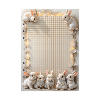 DIN A5 Ringbucheinlagen 6-fach Lochung mit Motiv | Happy Easter 5