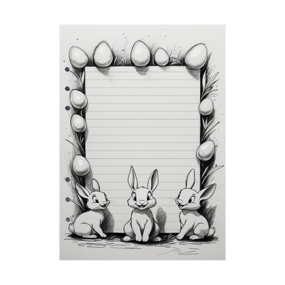 DIN A5 Ringbucheinlagen 6-fach Lochung mit Motiv | Happy Easter 53