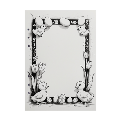 DIN A5 Ringbucheinlagen 6-fach Lochung mit Motiv | Happy Easter 56