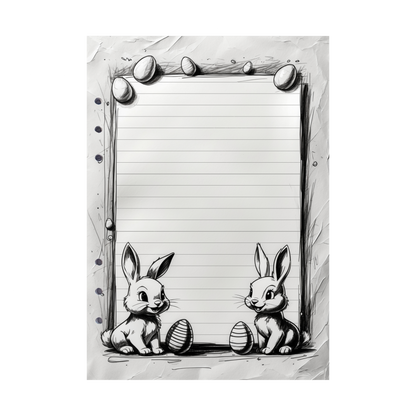 DIN A5 Ringbucheinlagen 6-fach Lochung mit Motiv | Happy Easter 59