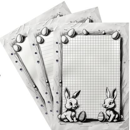 DIN A5 Ringbucheinlagen 6-fach Lochung mit Motiv | Happy Easter 59