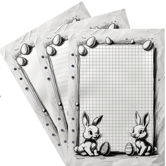 DIN A5 Ringbucheinlagen 6-fach Lochung mit Motiv | Happy Easter 59