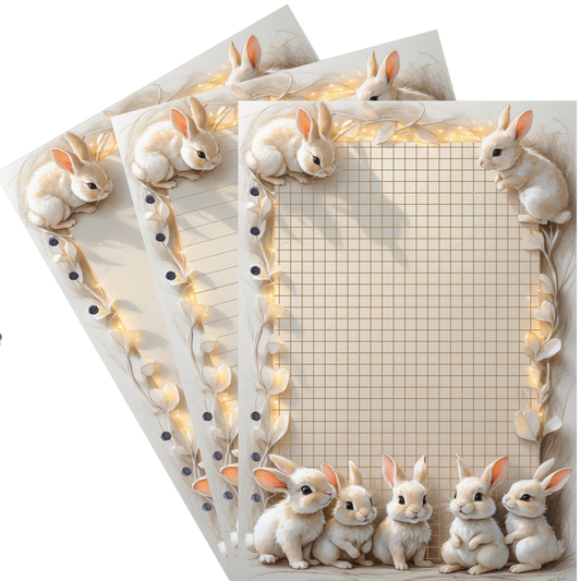 DIN A5 Ringbucheinlagen 6-fach Lochung mit Motiv | Happy Easter 5