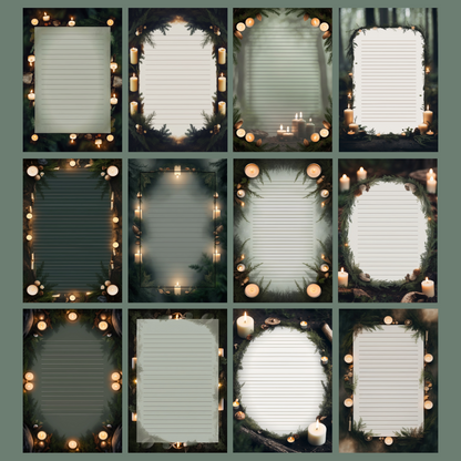 Forest Ritual Notizseiten | Digital Download | 100 Seiten | Liniert | A4