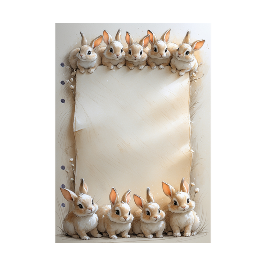 DIN A5 Ringbucheinlagen 6-fach Lochung mit Motiv | Happy Easter 6