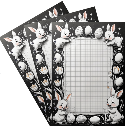 DIN A5 Ringbucheinlagen 6-fach Lochung mit Motiv | Happy Easter 62