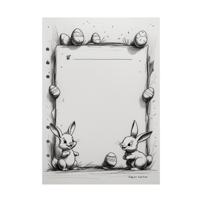 DIN A5 Ringbucheinlagen 6-fach Lochung mit Motiv | Happy Easter 64