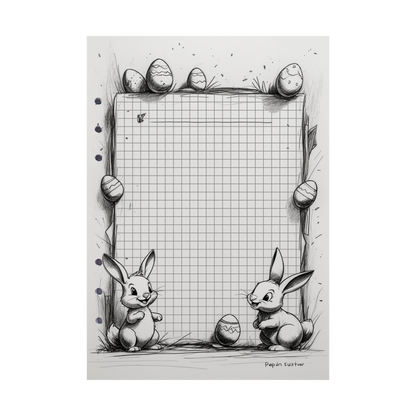 DIN A5 Ringbucheinlagen 6-fach Lochung mit Motiv | Happy Easter 64