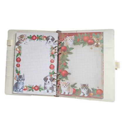Fluffy Christmas - DIN A5 / DIN A6 Journaleinlagen